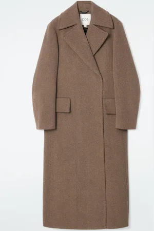 COS Eleganter Wollmantel Mit Fischgrätmuster