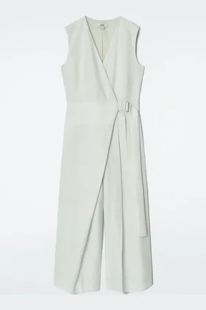 COS Jumpsuit Aus Leinen Mit Wickelfront