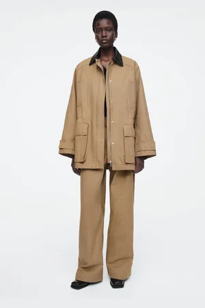 COS Feldjacke Mit Lederkragen