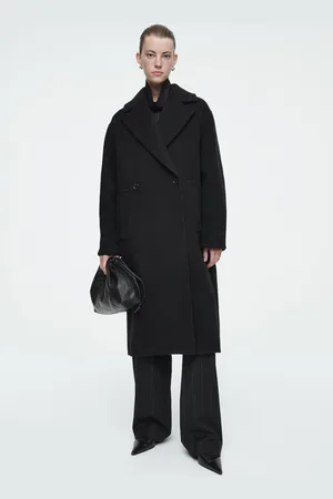 COS Zweireihiger Oversized-Wollmantel