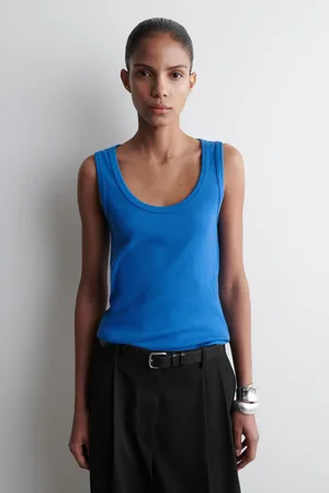 COS Ribbed Scoopneck Tank Top