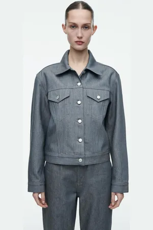 COS Oversized-Jacke Aus Raw Denim