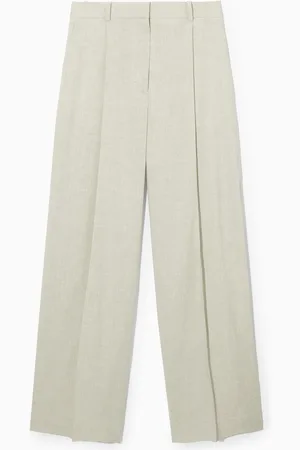 COS Lockere Hose Aus Leinen-Mix Mit Weitem Bein