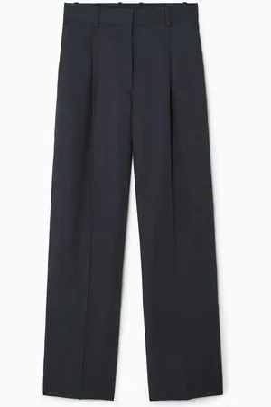 COS Lockere Hose Aus Leinen-Mix Mit Weitem Bein