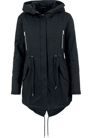 Urban classics Ladies Sherpa Lined Cotton Parka Girl-Winter-Jacke