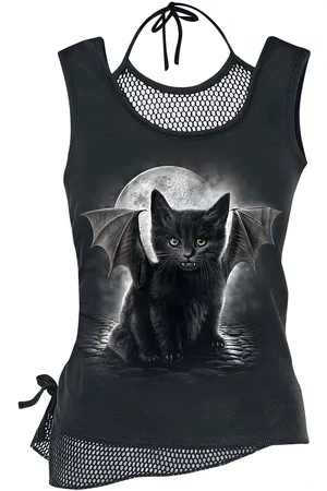 Spiral Bat Cat Girl-Top