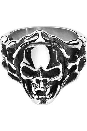 etNox hard and heavy Evil Skull Ring