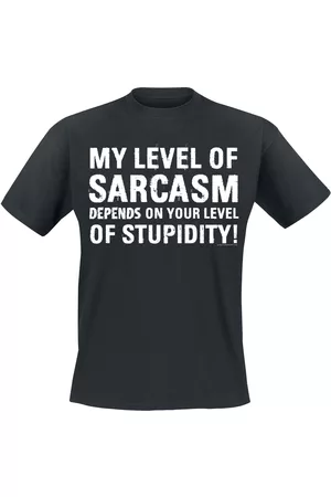 Sprüche My Level Of Sarcasm Depends On Your Level Of Stupidity! T-Shirt