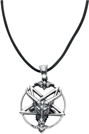 etNox hard and heavy Goat Pentagram Halskette