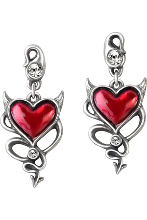 Alchemy Devil Heart Studs Ohrstecker-Set