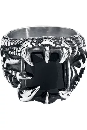 etNox hard and heavy Kristallklaue Ring