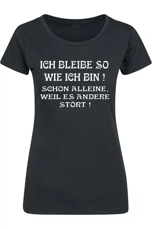 Sprüche Ich bleibe so wie ich bin Girl-Shirt