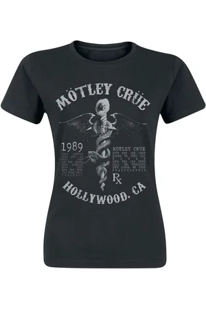 Motley Crue Faded Feel Good Lyrics Girl-Shirt