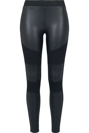 Urban classics Ladies Fake Leather Tech Leggings Leggings