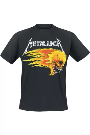Metallica Flaming Skull Tour Tee T-Shirt