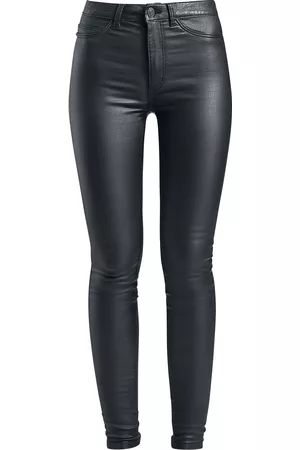 Noisy May NMCallie High Waist Skinny Coated Pants Girl-Jeans