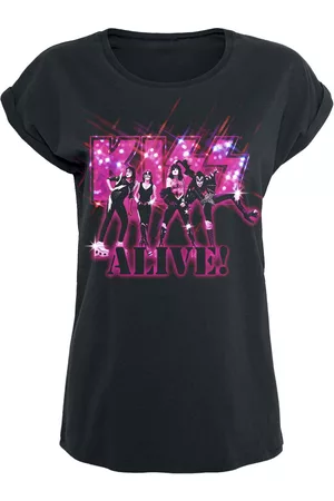 Kiss Alive Pink Glitter Girl-Shirt