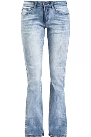 EMP Grace - Hellblaue Jeans mit Waschung und Schlag Girl-Jeans