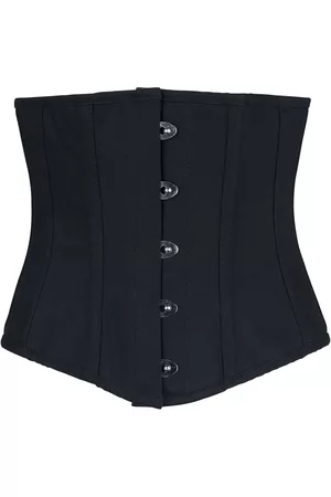 Gothicana Schwarze Unterbrustkorsage Korsage