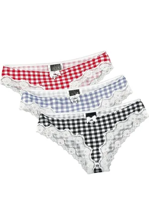 Pussy Deluxe Plaid 3er Set Panties Panty-Set