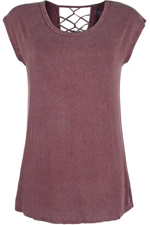 EMP T-Shirt mit Zierbändern am Rücken Girl-Shirt