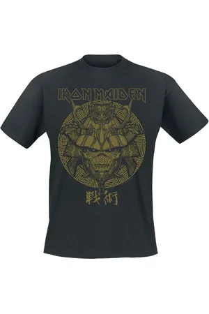 Iron Maiden Samurai Eddie Gold Graphic T-Shirt