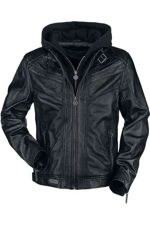 Rammstein Logo Leder-Jacke