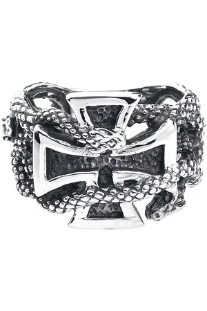 etNox hard and heavy Eiserne Kreuz mit Schlangen Ring