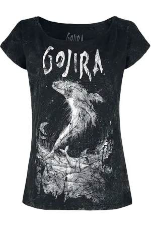 Gojira Wood Block Whales Girl-Shirt