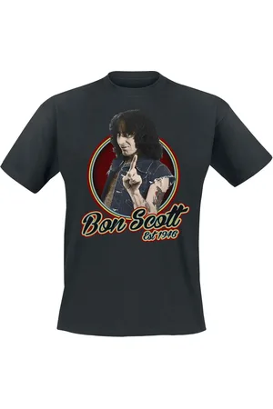Bon Scott Retro Circle T-Shirt