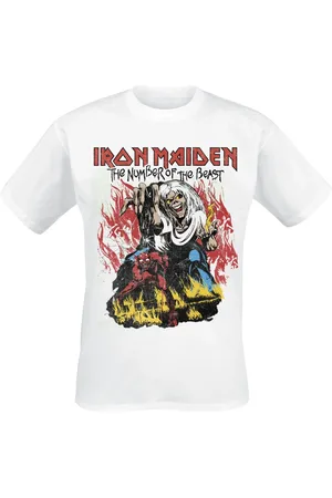 Iron Maiden Stylised Dancing Flames T-Shirt