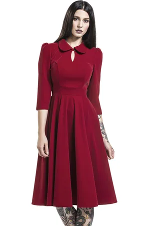 H&R London Glamorous Velvet Tea Dress Kleid