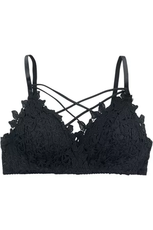 Grey Velvet Spitzen Bra Bustier