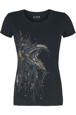 EMP Girl-Shirt mit Sketch Art Raben Girl-Shirt