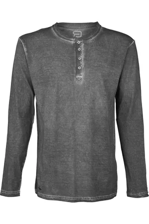 RED by EMP Spray Dye Henley Longsleeve