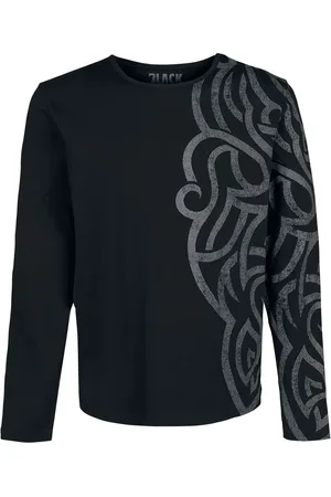 EMP Langarmshirt mit großem Ornament Longsleeve