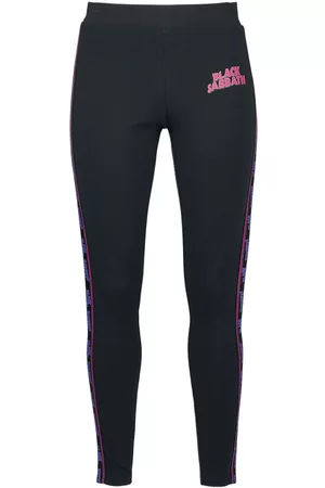 Black Sabbath Amplified Collection - Ladies Cotton Taped Yoga Leggings Leggings