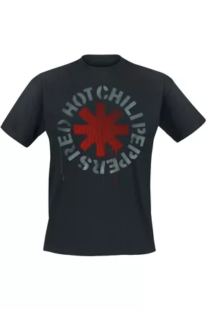 Red Hot Chili Peppers Stencil Black T-Shirt