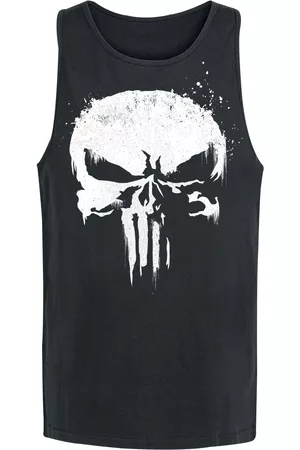 The Punisher Sprayed Skull Logo Tank-Top