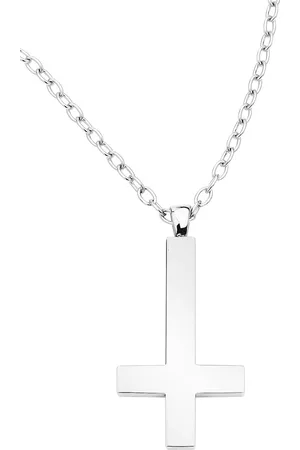 etNox hard and heavy Big Plain Cross Halskette