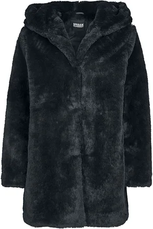 Urban classics Ladies Hooded Teddy Coat Girl-Jacke