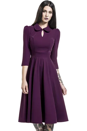 H&R London Glamorous Velvet Tea Dress Kleid
