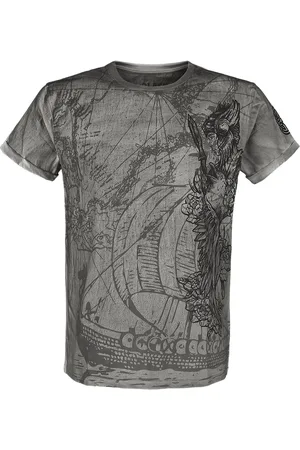 EMP T-Shirt mit detailreichem Frontprint T-Shirt