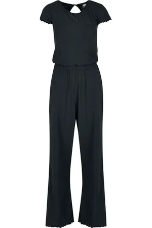 Urban classics Ladies Rib Wid Leg Jumpsuit Jumpsuit