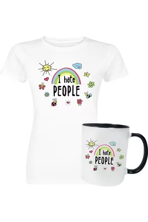 Sprüche Geschenkbox - Geschenkset - I Hate People Girl-Shirt