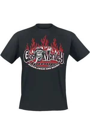 Gas Monkey Garage Blood Sweat And Red Flames T-Shirt