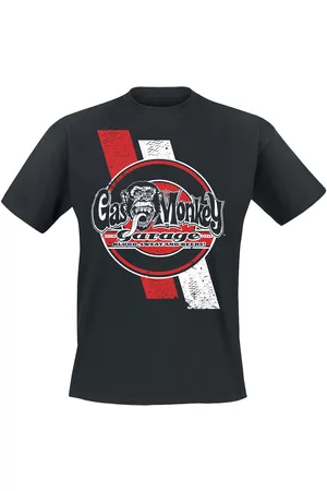 Gas Monkey Garage Red And White Stripes T-Shirt