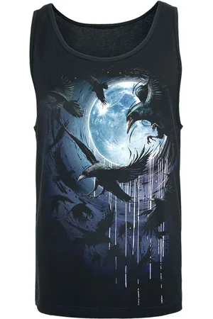 Spiral Crow Moon Tank-Top