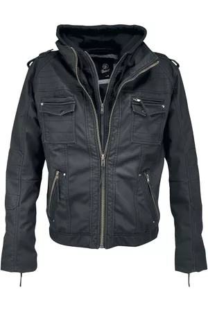 Brandit Black Rock Kunstlederjacke