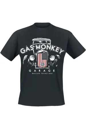 Gas Monkey Garage US Flag Grill T-Shirt